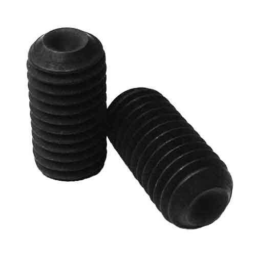 MSS5820 M5-0.8 X 20 mm Socket Set Screw, Cup Point, Coarse, 45H, DIN 916, Black Oxide